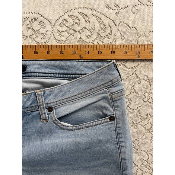 Vintage Bebe Distressed Skinny Made in USA Stretch Denim Jeans SIZE 29 - Picture 6 of 10